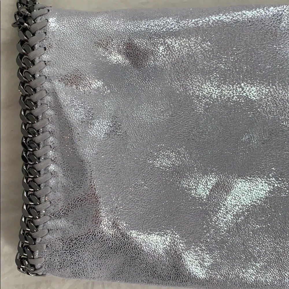 Stella McCartney Falabella Foldover Bag EUC Metallic Silver - Picture 13 of 17